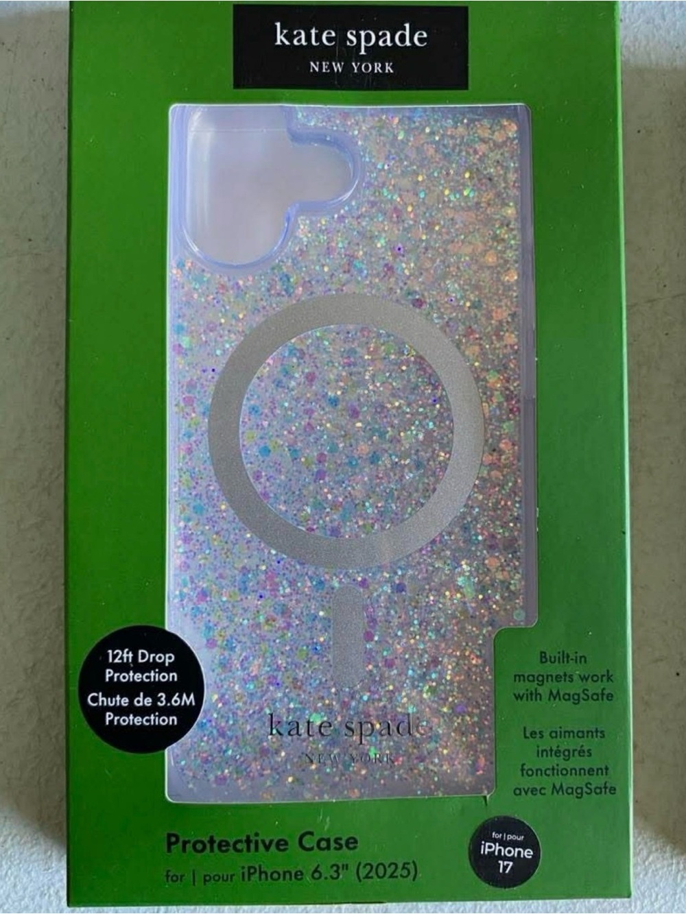case-mate Iridescent Glitter MagSafe iPhone Case - Multi-Color Sparkle